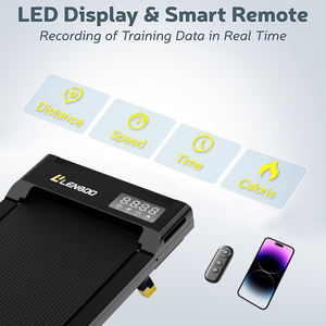 5% Incline White Walking Pad cinta de correr <span class=keywords><strong>220lbs</strong></span> capacidad portátil Mini escritorio cinta de correr con Control remoto y pantalla LED - Product Image 6