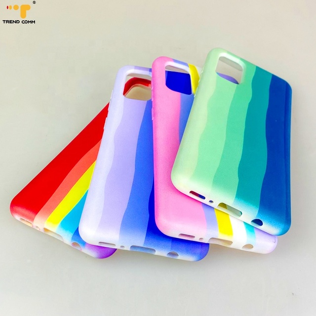 New Arrival Custom Silicone Cases Rainbow A51 A71 for Samsung A31 Cover Back Phone Case