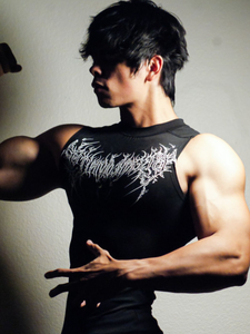Camiseta Deportiva sin Mangas para Hombre, Estampada, de Secado Rápido y Ajustada - Product Image 3