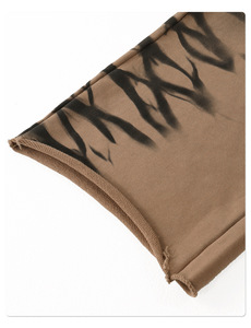 Tùy Chỉnh Quá Khổ Nặng Mặt Trời Cổ Điển Faded 100% Cotton Giản Dị Quần Giữa Chiều Dài Lỏng Người Đàn Ông Của Và Phụ Nữ Thẳng Quần - Product Image 4