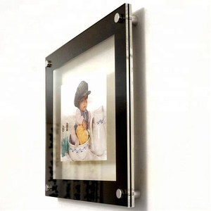 Wall Mount Custom 8*10 Inch Clear <strong>Acrylic</strong> Waterproof <strong>Photo</strong> <strong>Frame</strong> Wall Picture <strong>Photo</strong> <strong>Frame</strong> with Standoff Bolts Screws - Product Image 3