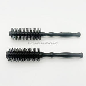 Grande moda <span class=keywords><strong>spazzola</strong></span> per capelli rotonda con setole in Nylon morbido per la casa per lo Styling a scoppio arricciatura capelli medio lunghi ondulati - Product Image 3