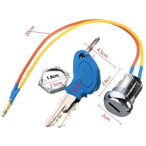 Verrouillage de commutateur de clé d'allumage bleu pour Mini <span class=keywords><strong>Moto</strong></span> Pocket Dirt Bike ATV cyclomoteur Go Kart Scooter Super Pocket Dirt Bike <span class=keywords><strong>Quad</strong></span> cyclomoteur Scooter - Product Image 5