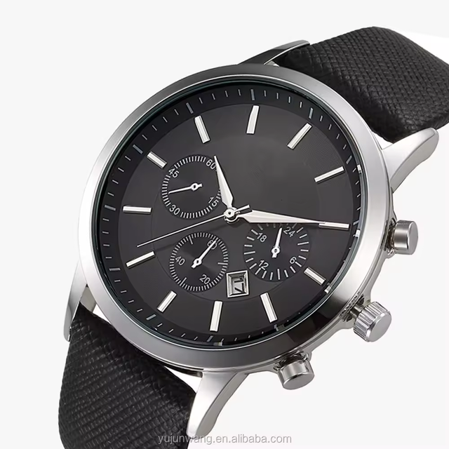 5 Atm Waterproof Man Smart Watches Luxury Unique Leather Band Business Man Private logo Stainless Steel Watch