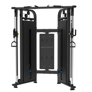 multi functional trainer multi gym station function dual pulley system ASJ-D006 cable crossover trainer pulley for gym