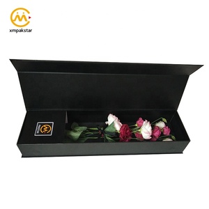 Tamaño personalizado blanco de cartón negro <span class=keywords><strong>Rosa</strong></span> rectángulo cajas flor caja de regalo con logo - Product Image 1