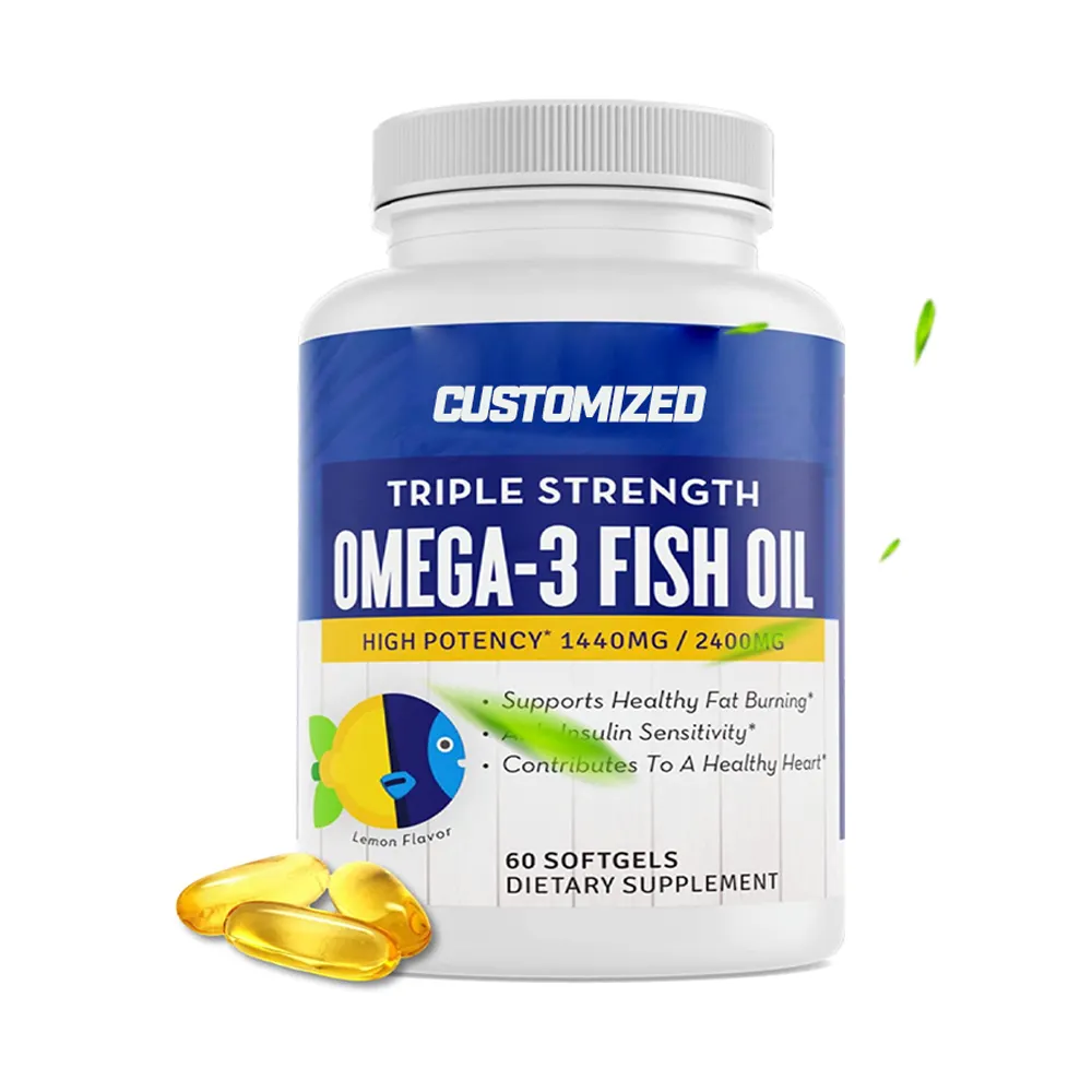 हेल्थकेयर पूरक ओमेगा 3 Softgel कैप्सूल डीएचए EPA उच्च गुणवत्ता मछली के तेल Softgel