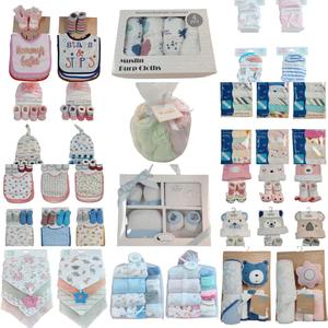 Coffret cadeau pour nouveau-né en petite quantité, avec des articles en coton, couleurs mélangées aléatoirement, non limitées à l'image présentée - Product Image 5