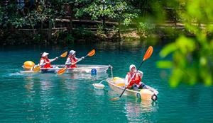Ventes directes d'usine Double kayak transparent, vous pouvez <span class=keywords><strong>voir</strong></span> <span class=keywords><strong>le</strong></span> fond du bateau Ocean Rafting Scenic Spot - Product Image 4