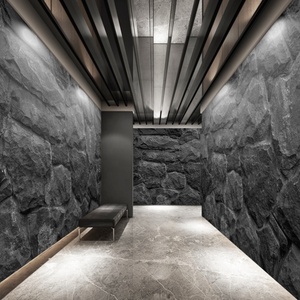 <strong>Industrial</strong> Decoration Office Concave-convex Simulated Rock Slab Rock Wall Cloth TV Background Wall <strong>Paper</strong> Stone Wallpaper - Product Image 1