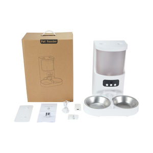 도매 하이 퀄리티 자동 자동 이중 그릇 일정 먹이 애완 동물 사료 디스펜서 고양이와 개를위한 스마트 애완 동물 피더 - Product Image 5