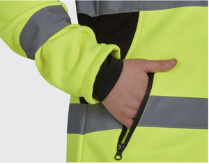 تخصيص مرحبا فيس سترة سلامة عاكسة سوفتشيل سترات العمل الشتوية للعمال الصناعيين الصوف مادة البوليستر القطن - Product Image 6