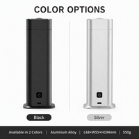 Diffuseur de parfum métallique pour hôtel 100ml, télécommande, minuterie 8H, anti-séchage, batterie intégrée, DC5V, 150-300m³, commercial, OEM, noir, argent