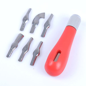 Ensemble de coupe de <span class=keywords><strong>Lino</strong></span>, Logo personnalisé, tampons en caoutchouc, outils de sculpture, coupe de linoléum, 5 fournitures d'art assorties - Product Image 3