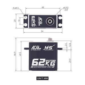 AGFRC A75BUMW Ultra Torque 62KG 0.092Seg Motor sin Escobillas 4S Direct Budget para RC Crawler Truggy - Product Image 3