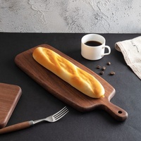 Planche à découper épaisse et lourde en ébène pour planche collante de cuisine domestique sans peinture