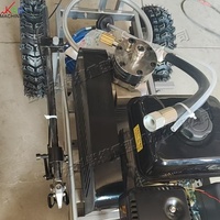 Machine de marquage routier à pulvérisation à froid à poussée manuelle haute efficacité pour lignes de stationnement et passages zébrés