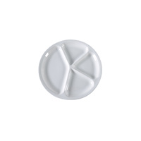 Assiette de petit-déjeuner en porcelaine fine, motif uni, finition brillante, style moderne et minimaliste, pour la maison, pour adultes, favorisant la réduction des graisses