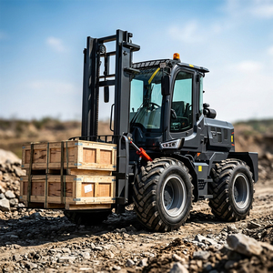 מלגזה שטח הידראולית מפרקית בעלת רדיוס סיבוב קטן, דיזל, 4X4, <span class=keywords><strong>5</strong></span> טון, איכות גבוהה - Product Image 3