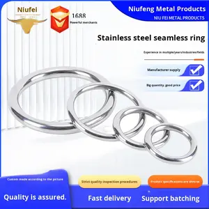 Nahtloser Ring aus Edelstahl 304, O-Ring, massiver nahtloser Stahlring, Hängematten-Yoga-Verbindungsring, Stahlring - Product Image 5