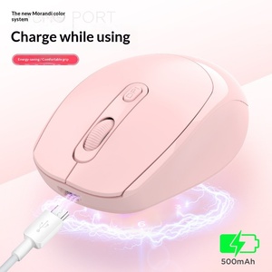 Multicolor <b>Rechargeable</b> <b>Wireless</b> <b>Mouse</b>, 2.4G Dual Mode Silent Office Gift <b>Mouse</b> - Product Image 5