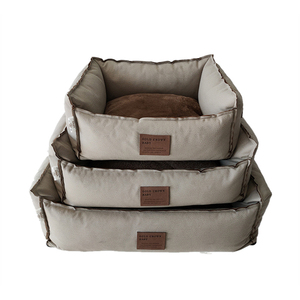 Venta al por mayor de diseño personalizado lavable elevado grande XL colorido suave cálido lujo gato camas para perros grandes - Product Image 1