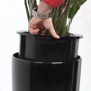 <span class=keywords><strong>Pot</strong></span> <span class=keywords><strong>de</strong></span> fleurs <span class=keywords><strong>extérieur</strong></span> pratique en plastique PP <span class=keywords><strong>de</strong></span> grande taille / <span class=keywords><strong>Pot</strong></span> <span class=keywords><strong>de</strong></span> fleurs pour plantes vertes auto-absorbant l'eau, <span class=keywords><strong>pot</strong></span> <span class=keywords><strong>de</strong></span> plantes moderne - Product Image 3