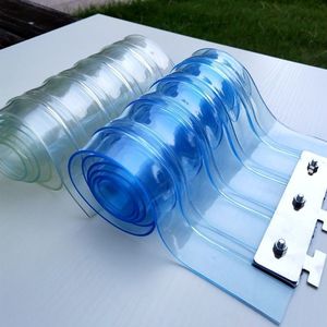 Rideau à lanières <span class=keywords><strong>en</strong></span> <span class=keywords><strong>PVC</strong></span> transparent, lanières de porte <span class=keywords><strong>en</strong></span> plastique côtelé <span class=keywords><strong>en</strong></span> rouleau, lanières de rideau pour chambre froide - Product Image 1