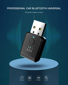 Récepteur BT 5.<span class=keywords><strong>1</strong></span> Adaptateur audio sans fil USB FM USB Mini émetteur modulateur stéréo avec micro pour voiture - Product Image 3