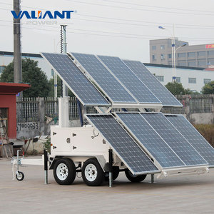 4Kw 5KW di động năng lượng mặt trời ngân hàng điện cao mast năng lượng mặt trời Powered Trailer năng lượng mặt trời Máy phát điện - Product Image 4