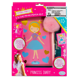 Peperilla Princess <b>Diary</b> <b>With</b> Padlock Pom Pom Pen 50 Pages For Writing Drawing Coloring 5+ - Product Image 2