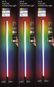 Đèn thanh <span class=keywords><strong>LED</strong></span> Pixel WIFI thông minh, thiết kế mới kiểu Bắc Âu hiện đại, điều khiển bằng ứng dụng từ xa, đèn ngủ phòng ngủ, phòng khách, đèn sàn - Product Image 6