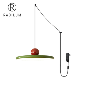 <span class=keywords><strong>Lampe</strong></span> <span class=keywords><strong>de</strong></span> chevet <span class=keywords><strong>de</strong></span> lecture <span class=keywords><strong>de</strong></span> style Bauhaus médiéval, rouge et verte, en acrylique, à brancher, luminaire suspendu Lola - Product Image 1