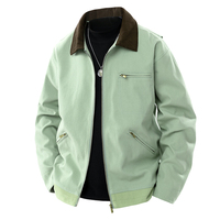 Vente en gros d'usine de haute qualité Nouveau design Vêtements de travail extérieurs avec fermeture éclair pour l'hiver Bomber de camionneur en toile de canard personnalisé Veste de travail pour hommes