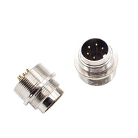 Connecteur DIN M16 circulaire mâle à 5 broches, montage sur câble, étanche IP67, contacts en laiton plaqué or, 6A 250V AC/DC, automatisation industrielle