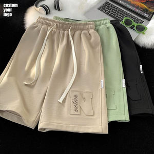 Pantaloncini all'ingrosso in maglia taglie forti in poliestere in bianco pantaloncini da basket da <span class=keywords><strong>uomo</strong></span> 100% <span class=keywords><strong>pantaloni</strong></span> <span class=keywords><strong>corti</strong></span> in poliestere Casual <span class=keywords><strong>con</strong></span> tasca - Product Image 1