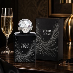 Eau De Parfum Eco Luxury Pure Musk per Donne, Tappo in Cristallo Sfaccettato 100ml, Body Mist con Etichetta Privata e Logo Personalizzato - Product Image 4