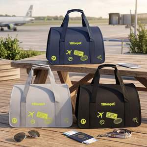 Transportín de Cuero Suave para Gatos con Ventana de Malla Transpirable, Cierre de Cremallera, Mochila Cuadrada Marrón con Respaldo Sólido - Product Image 1