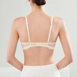 Charmoire-<span class=keywords><strong>Sujetador</strong></span> balconette con tirantes convertibles para mujer, <span class=keywords><strong>sujetador</strong></span> cómodo de encaje floral con realce, características transpirables para uso diario por la noche - Product Image 4