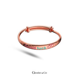 Pulsera de Plata Pura de Vietnam, Nueva, Linda y de Alta Calidad, para Niños - Brazalete con la Frase 'Buena Suerte, Pequeño' - Product Image 4