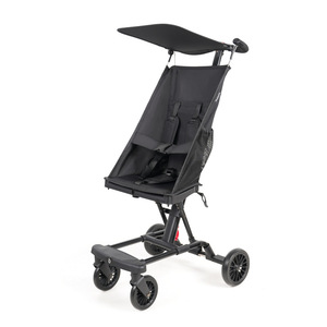 Cochecito de Bebé V11 de Cuatro Ruedas, Capacidad de Carga de 15 kg, Plegable en Una Sola Pieza, Malla Negra y Verde - Product Image 4
