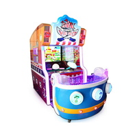 Machine de jeu d'arcade de tir à l'eau électronique d'intérieur pour 2 joueurs, en métal et plastique, à monnayeur