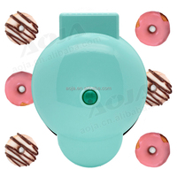 AOJA 7 Trous Ménage Automatique Antiadhésif Snack Dessert Petit Déjeuner Maker Mini Donut Maker Machine Portable Gaufre Donut Maker