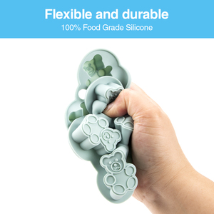 Moule à glaçons en silicone en forme d'ours en peluche pour boissons froides <span class=keywords><strong>au</strong></span> café, <span class=keywords><strong>au</strong></span> <span class=keywords><strong>lait</strong></span> et <span class=keywords><strong>au</strong></span> thé, moule à crème glacée - Product Image 2