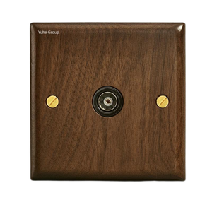 สวิตช์สลับขึ้นลงทองเหลืองทำจากไม้ย้อนยุคคุณภาพสูงสำหรับปลั๊ก UK/EU/South africa/cn และเต้ารับตามกระแส - Product Image 4
