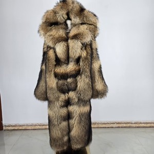 Cappotti Invernali Caldi in Vera Pelliccia di Volpe da Donna HX8808 Capispalla di Alta Qualità Soprabito in Pelliccia Autentica - Product Image 2