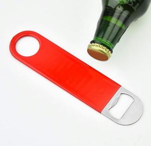 Abridores de Botellas Planos de Acero Inoxidable Grandes y Coloridos con Logotipo Personalizado, Abridor de Cerveza Retráctil para Bartender - Product Image 4