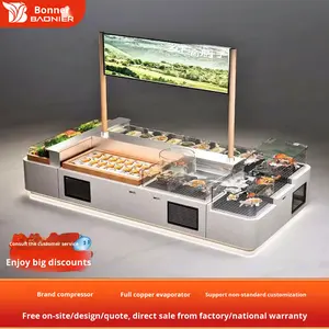 <span class=keywords><strong>ตู้</strong></span>โชว์แบบเปิดสำหรับโรงแรม พร้อมชั้นวางผักแบบพ่นน้ำแข็ง ชั้นวางจาน <span class=keywords><strong>ตู้</strong></span>โชว์อาหารทะเล <span class=keywords><strong>ตู้</strong></span><span class=keywords><strong>ปลา</strong></span> พร้อมบริการสั่งซื้อแบบขั้นตอนต่อขั้นตอน - Product Image 1