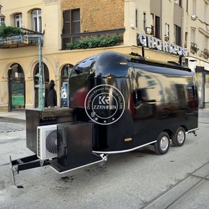 Stainless Steel Hot Dog Small Coffee Ice Cream Vending <b>Cart</b> Restaurant Mobile Fast OEM Food Trailer Truck for Sale - Product Image 1