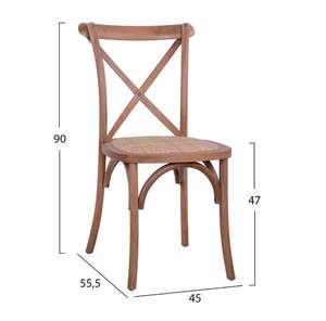 Chaise à dossier croisé en <span class=keywords><strong>bois</strong></span> de hêtre - Product Image 2